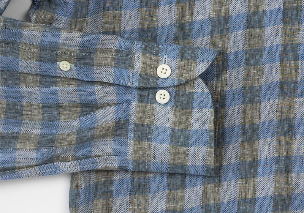 The Fern Marion Linen Gingham Casual Shirt Casual Shirt- Ledbury