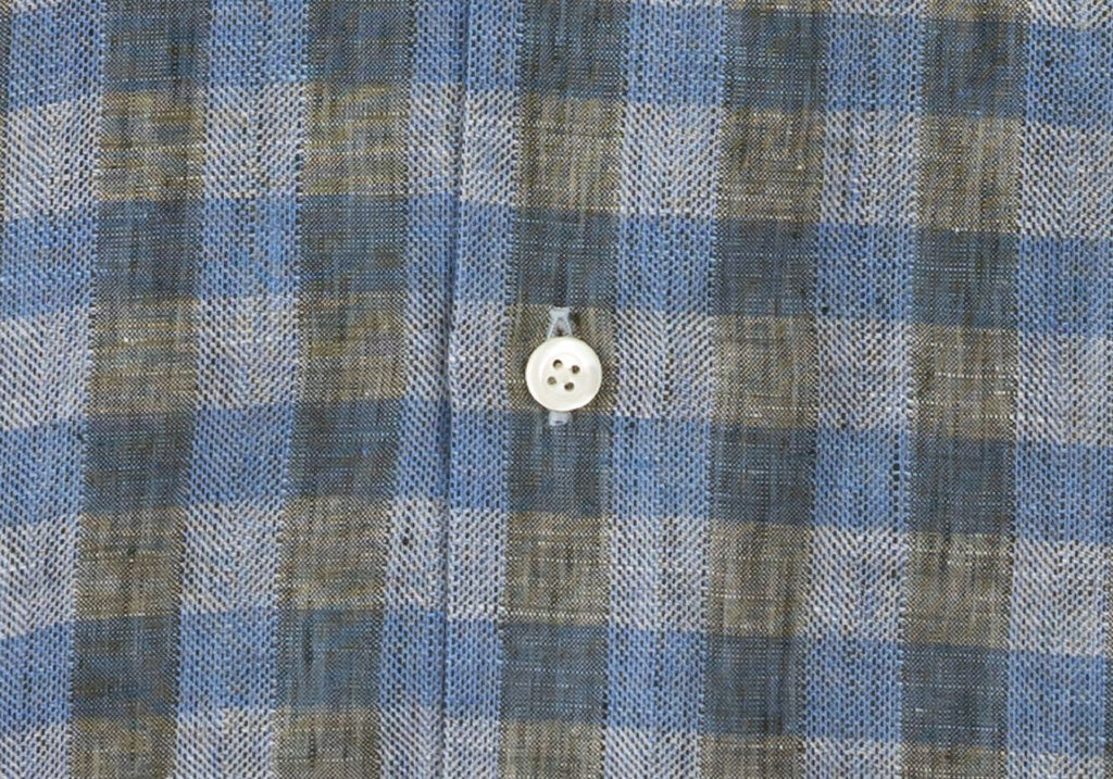 The Fern Marion Linen Gingham Casual Shirt Casual Shirt- Ledbury