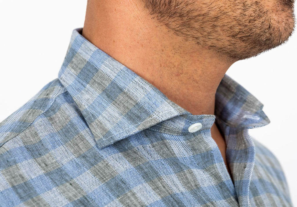 The Fern Marion Linen Gingham Casual Shirt Casual Shirt- Ledbury