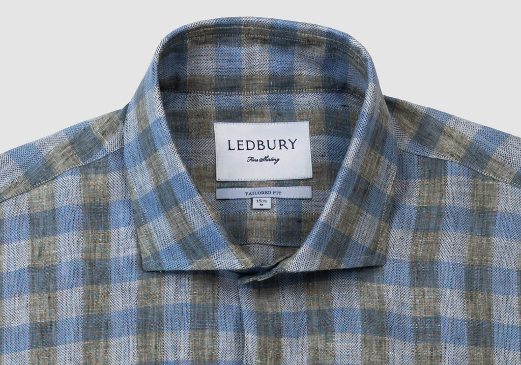 The Fern Marion Linen Gingham Casual Shirt Casual Shirt- Ledbury