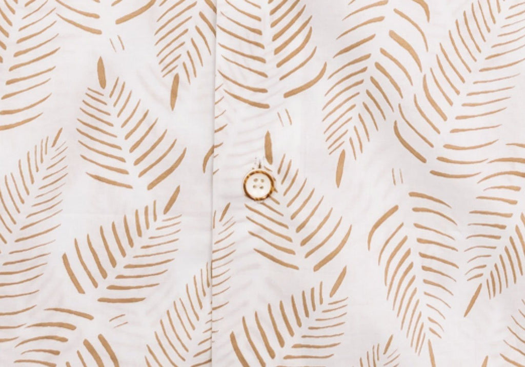 The Ivory Short Sleeve Knollwood Print Casual Shirt Short Sleeve- Ledbury