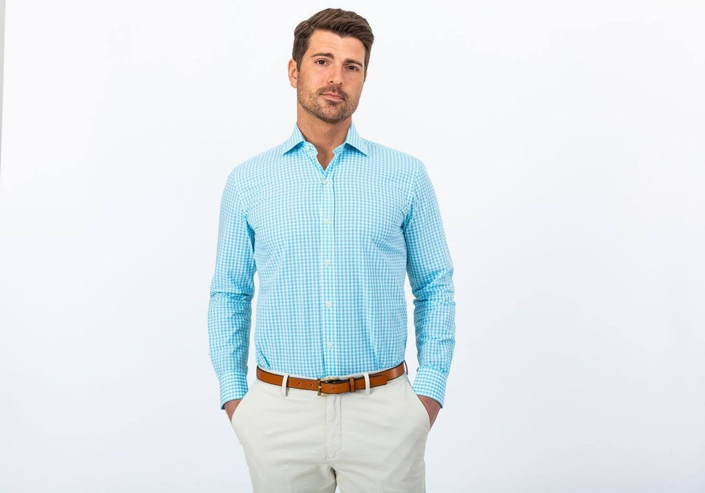 The 2020 Aqua McAdam Gingham Casual Shirt Casual Shirt- Ledbury