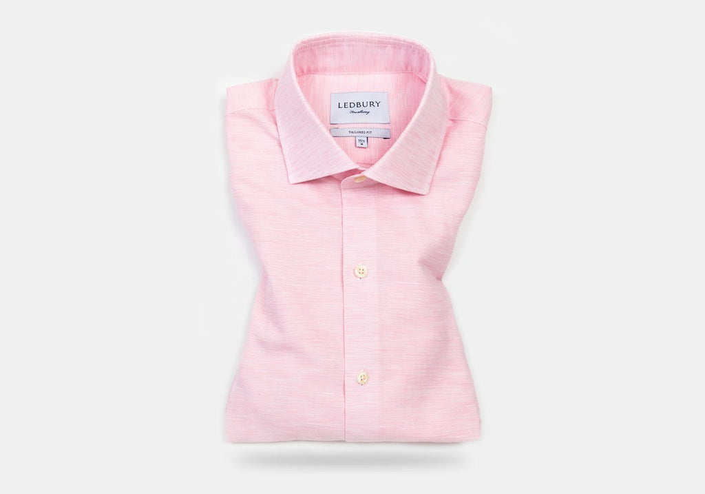 The Pink Edmundton Cotton Linen Casual Shirt Casual Shirt- Ledbury