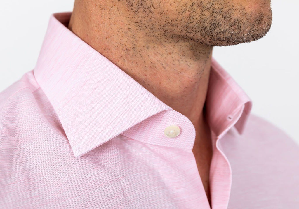 The Pink Edmundton Cotton Linen Casual Shirt Casual Shirt- Ledbury