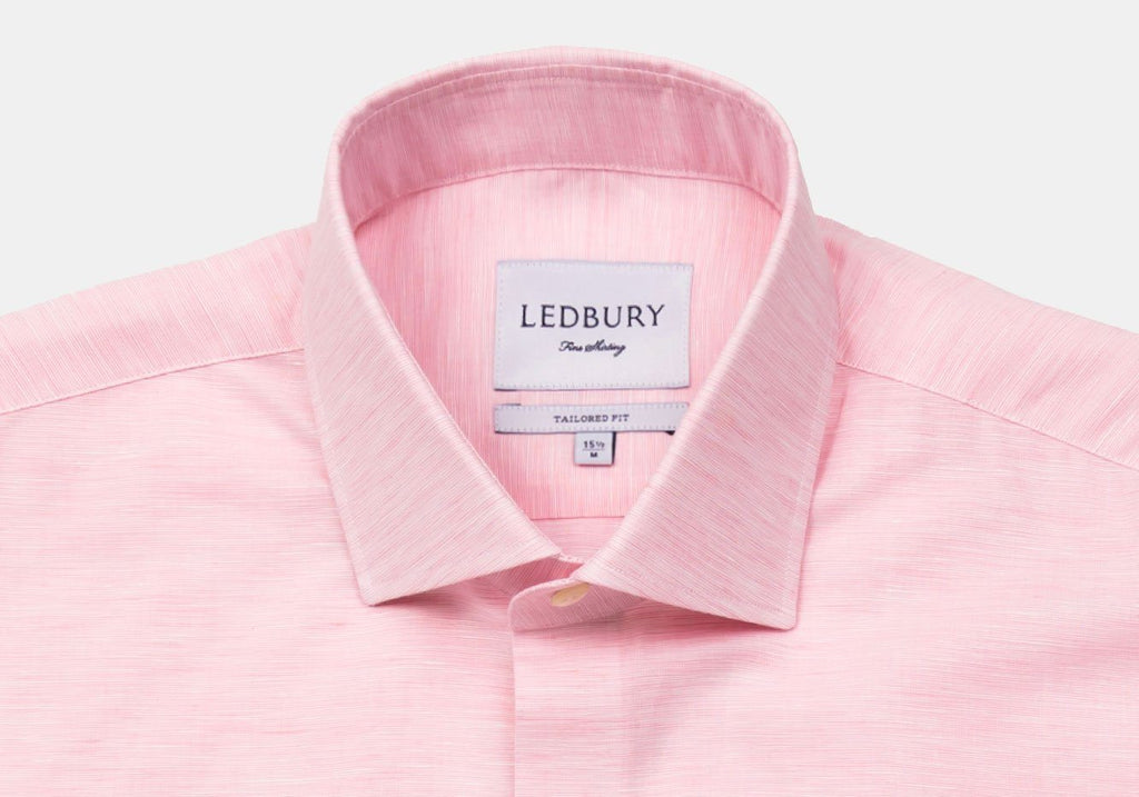 The Pink Edmundton Cotton Linen Casual Shirt Casual Shirt- Ledbury