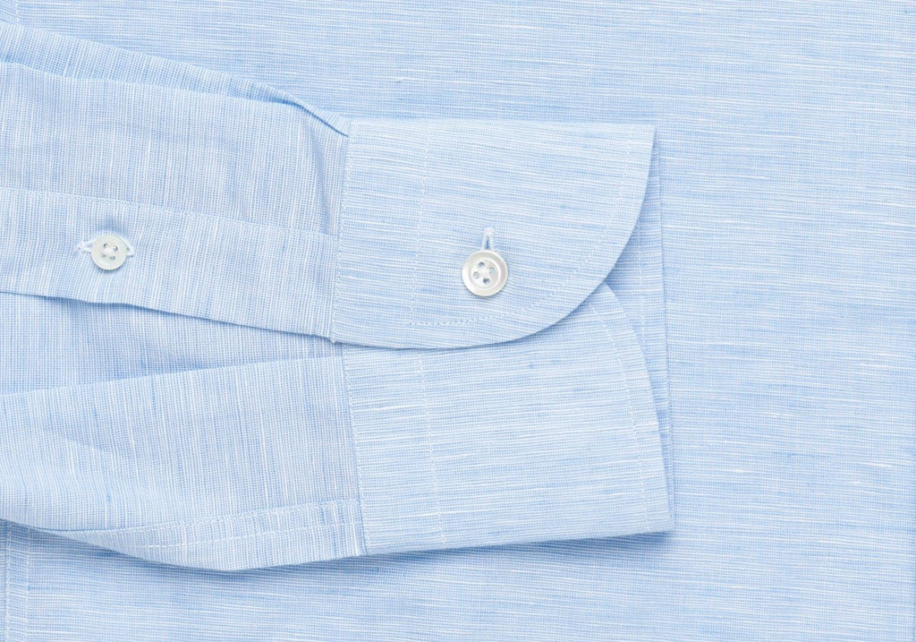 The Blue Edmundton Cotton Linen Casual Shirt Casual Shirt- Ledbury