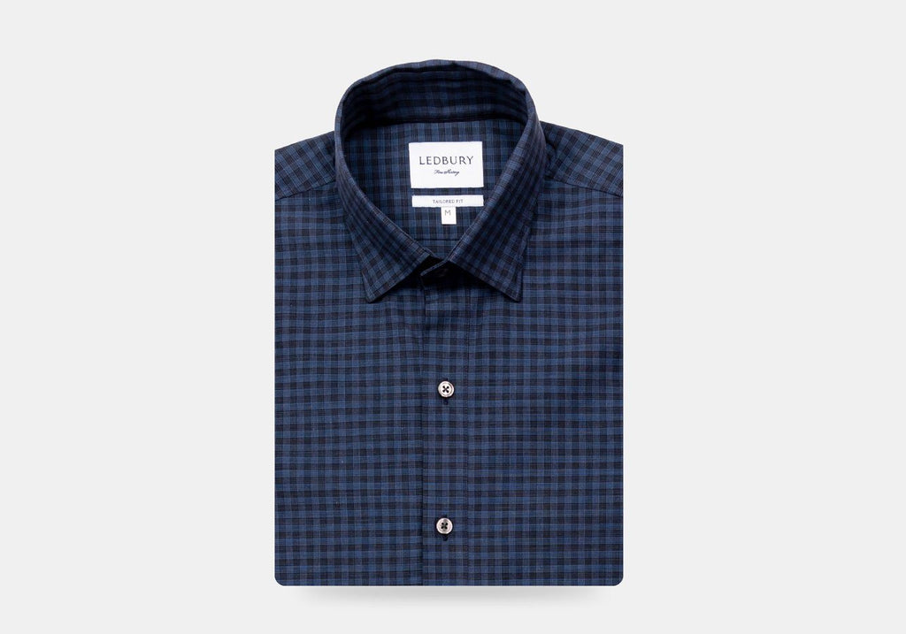 The Indigo Rudgate Check Casual Shirt Casual Shirt- Ledbury