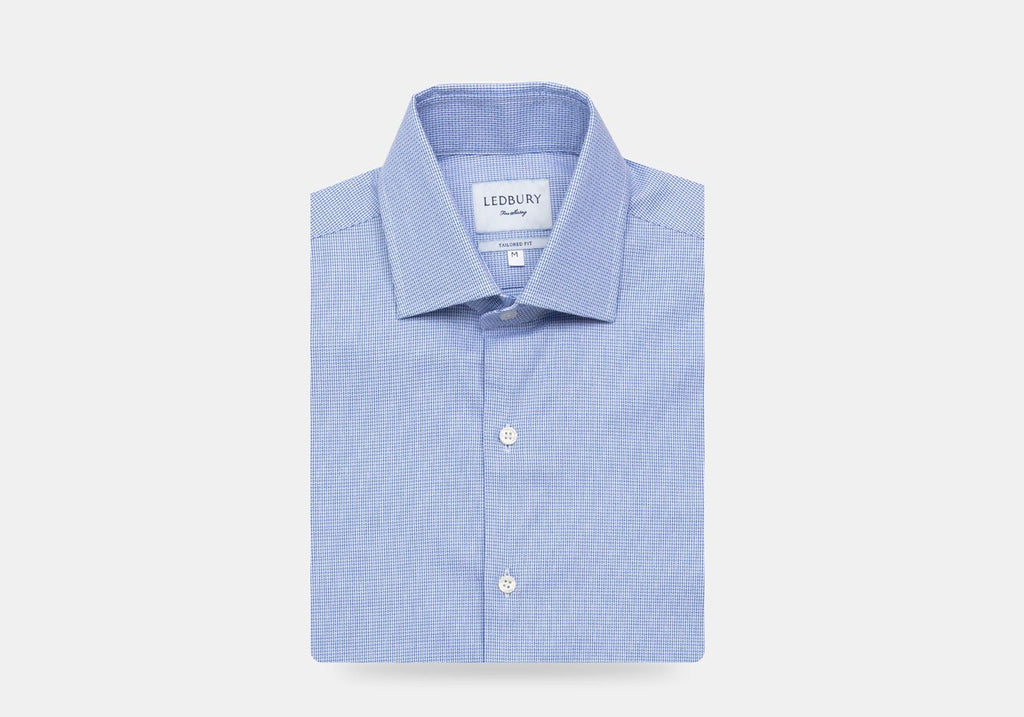 The Blue Racton Dobby Casual Shirt Casual Shirt- Ledbury