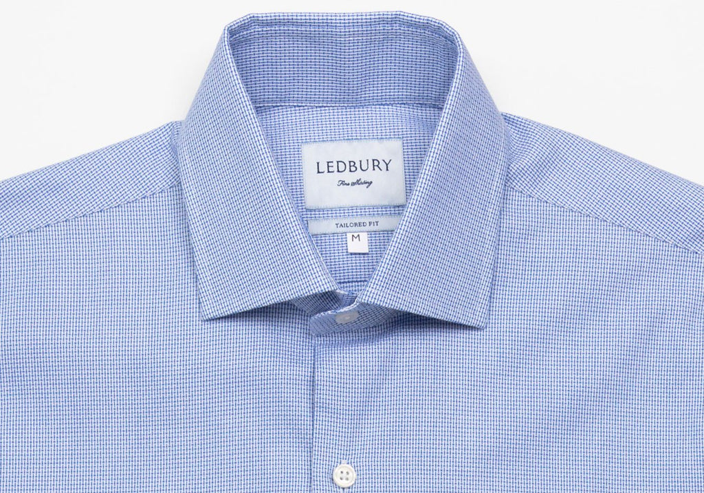 The Blue Racton Dobby Casual Shirt Casual Shirt- Ledbury