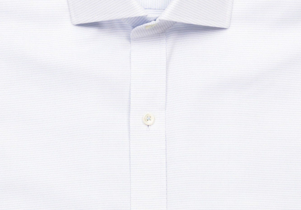 The Light Blue Glenmont Dobby Dot Dress Shirt Dress Shirt- Ledbury