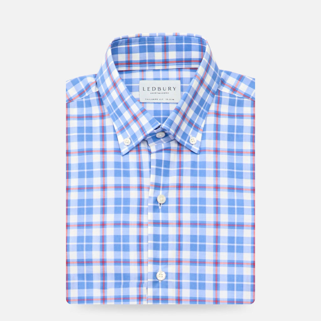 The Blue Fairbanks Check Casual Shirt Casual Shirt- Ledbury