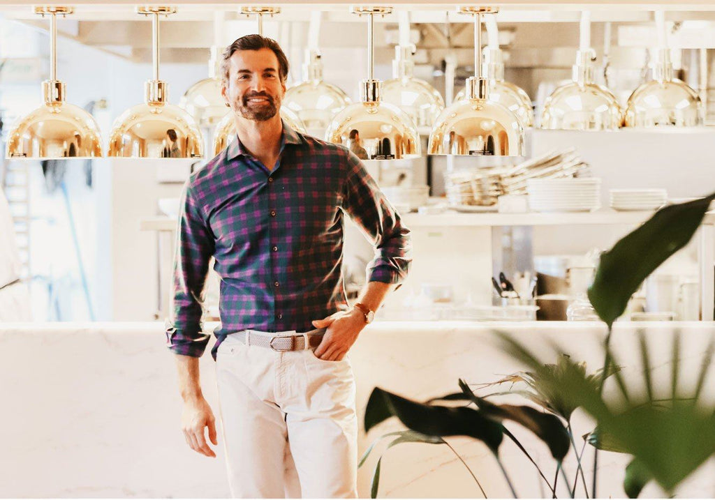 The Green Graves Performance Plaid Casual Shirt Casual Shirt- Ledbury