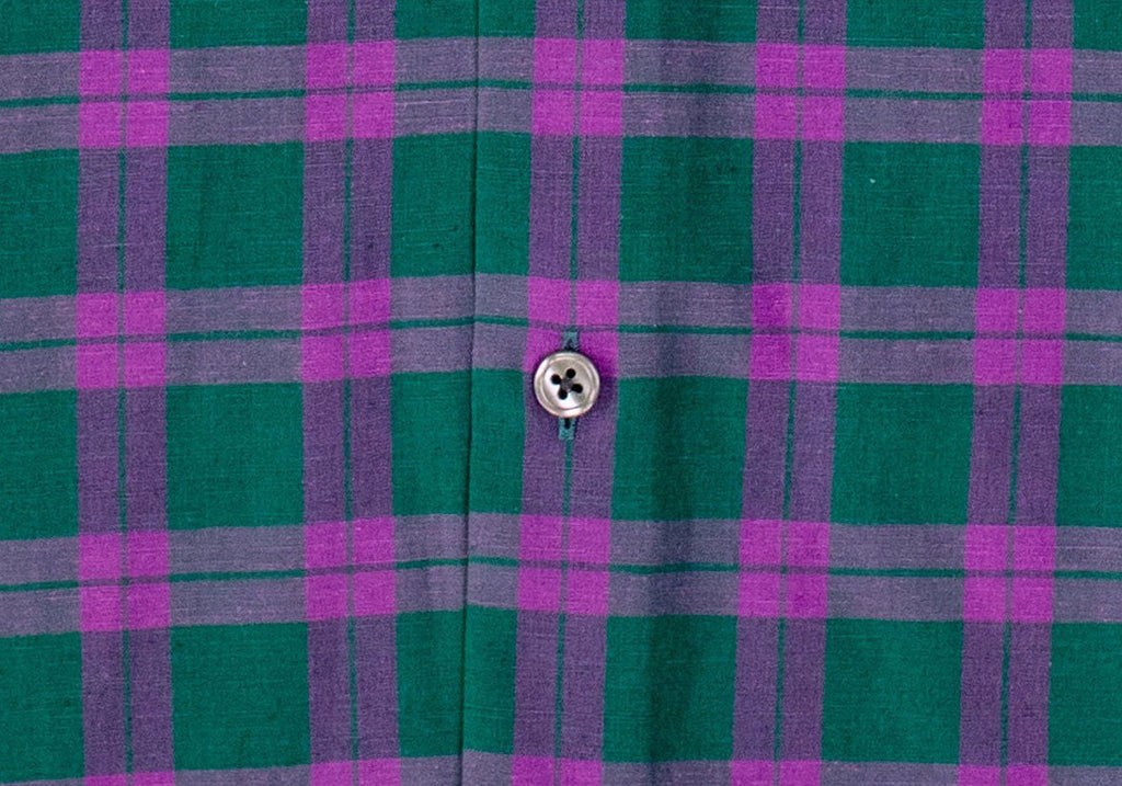 The Green Graves Performance Plaid Casual Shirt Casual Shirt- Ledbury