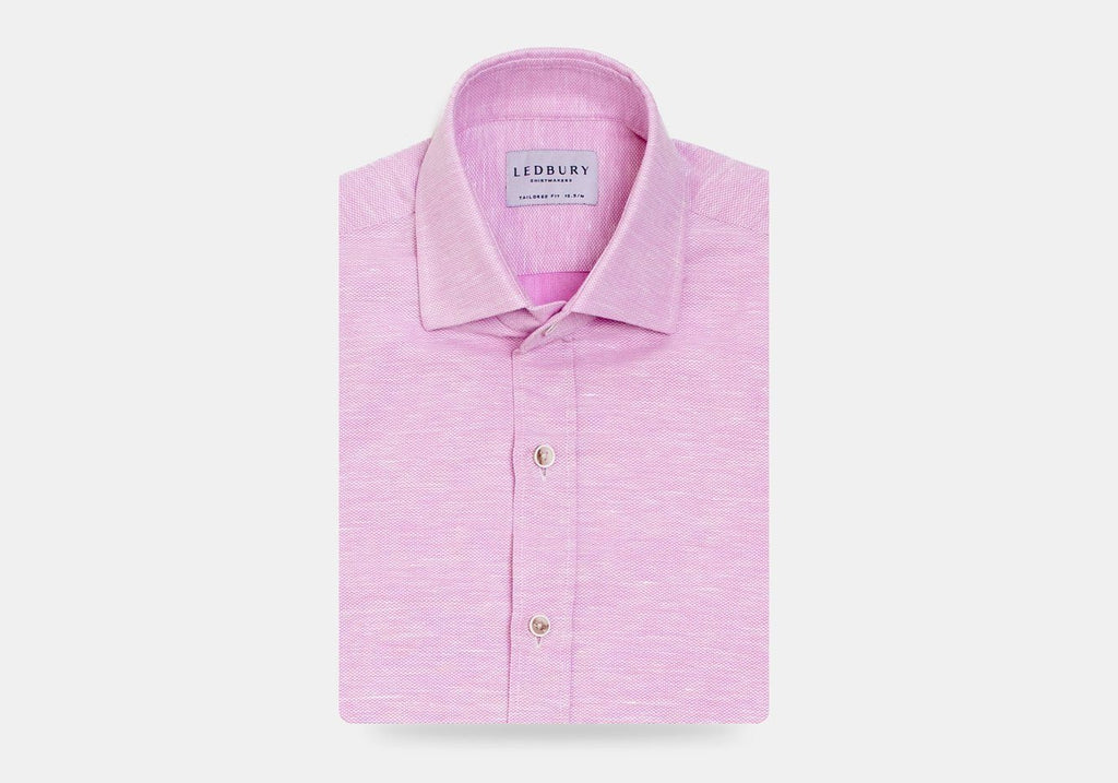 The Pink Clevenger Cotton Linen Casual Shirt Casual Shirt- Ledbury