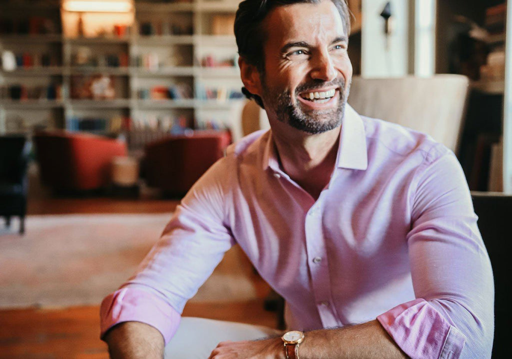 The Pink Clevenger Cotton Linen Casual Shirt Casual Shirt- Ledbury