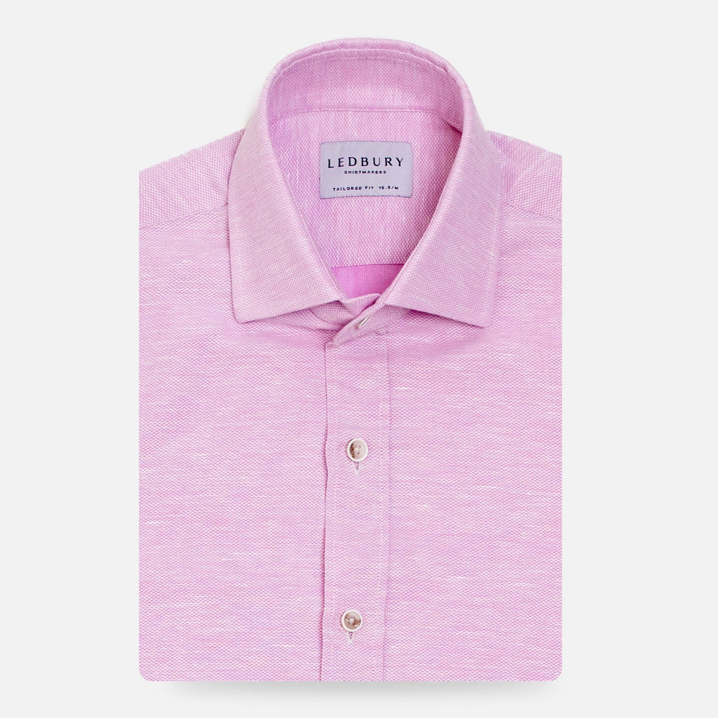 The Pink Clevenger Cotton Linen Casual Shirt Casual Shirt- Ledbury