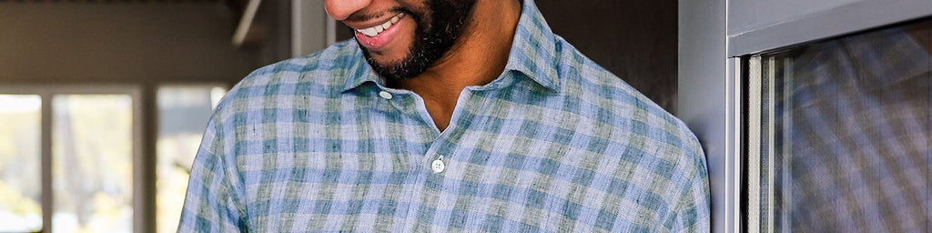 The Fern Marion Linen Gingham Casual Shirt Casual Shirt- Ledbury