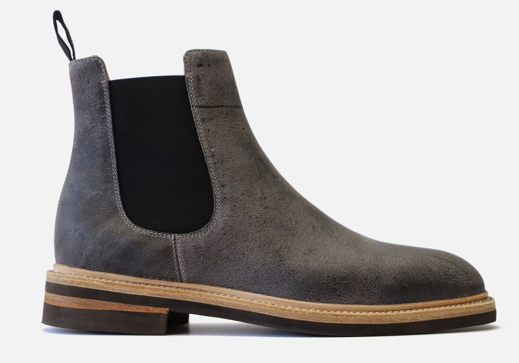 Tangier Gray Kingstowne Kudu Leather Boot Footwear- Ledbury