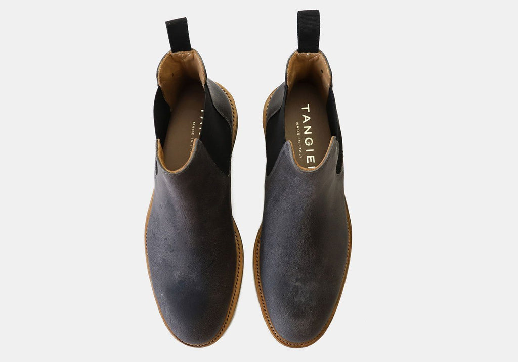 Tangier Gray Kingstowne Kudu Leather Boot Footwear- Ledbury