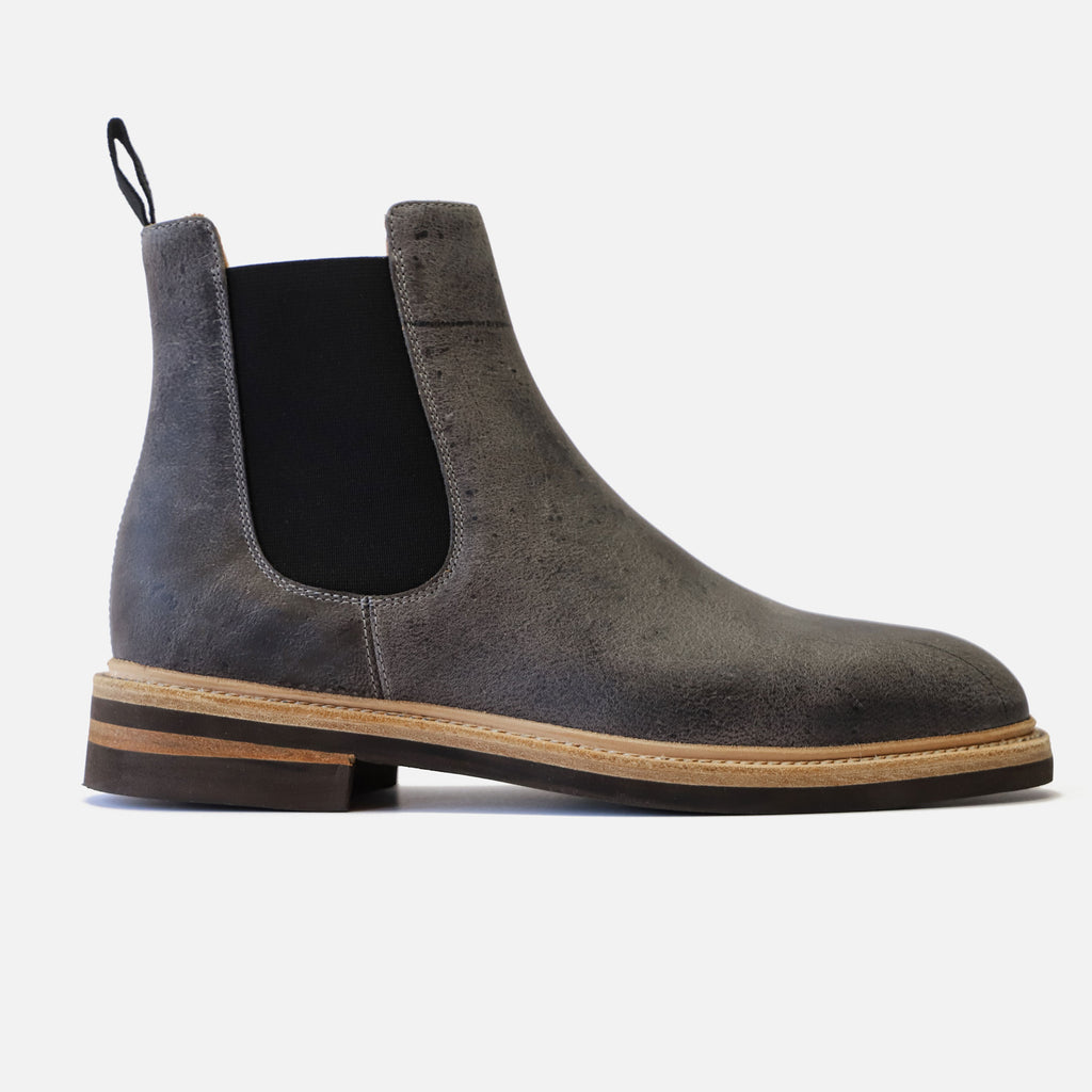 Tangier Gray Kingstowne Kudu Leather Boot Footwear- Ledbury