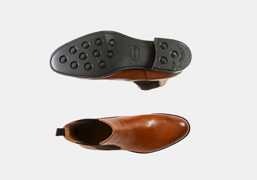 Tangier Dark Cognac Chambers Chelsea Boot Footwear- Ledbury