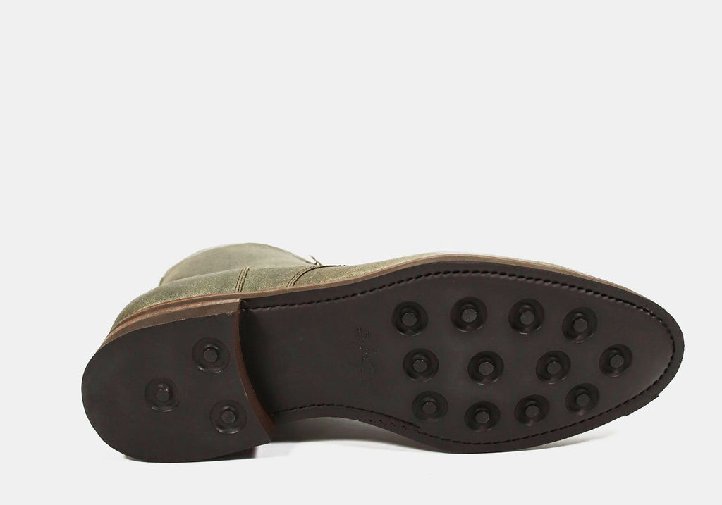 Tangier Dark Olive Strickland Leather Boot Footwear- Ledbury