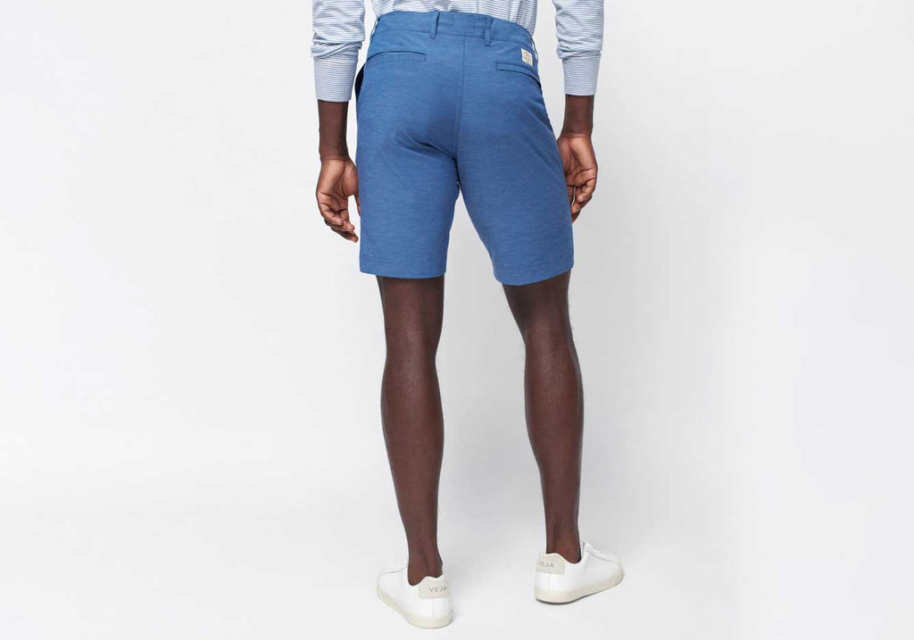 Faherty Navy Belt Loop All Day Short 9" Short- Ledbury