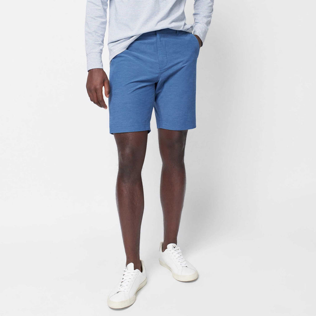 Faherty Navy Belt Loop All Day Short 9" Short- Ledbury