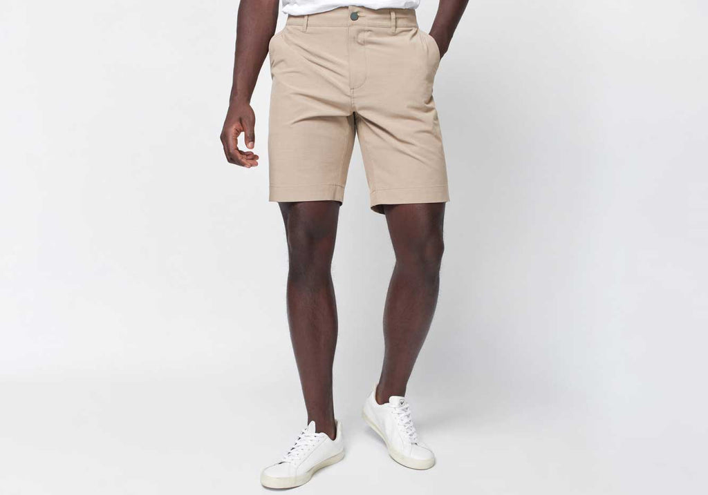 Faherty Khaki Belt Loop All Day Short 9" Short- Ledbury