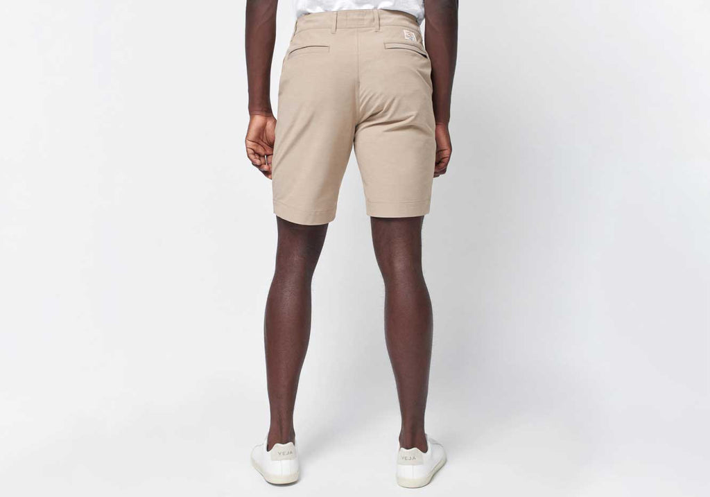 Faherty Khaki Belt Loop All Day Short 9" Short- Ledbury