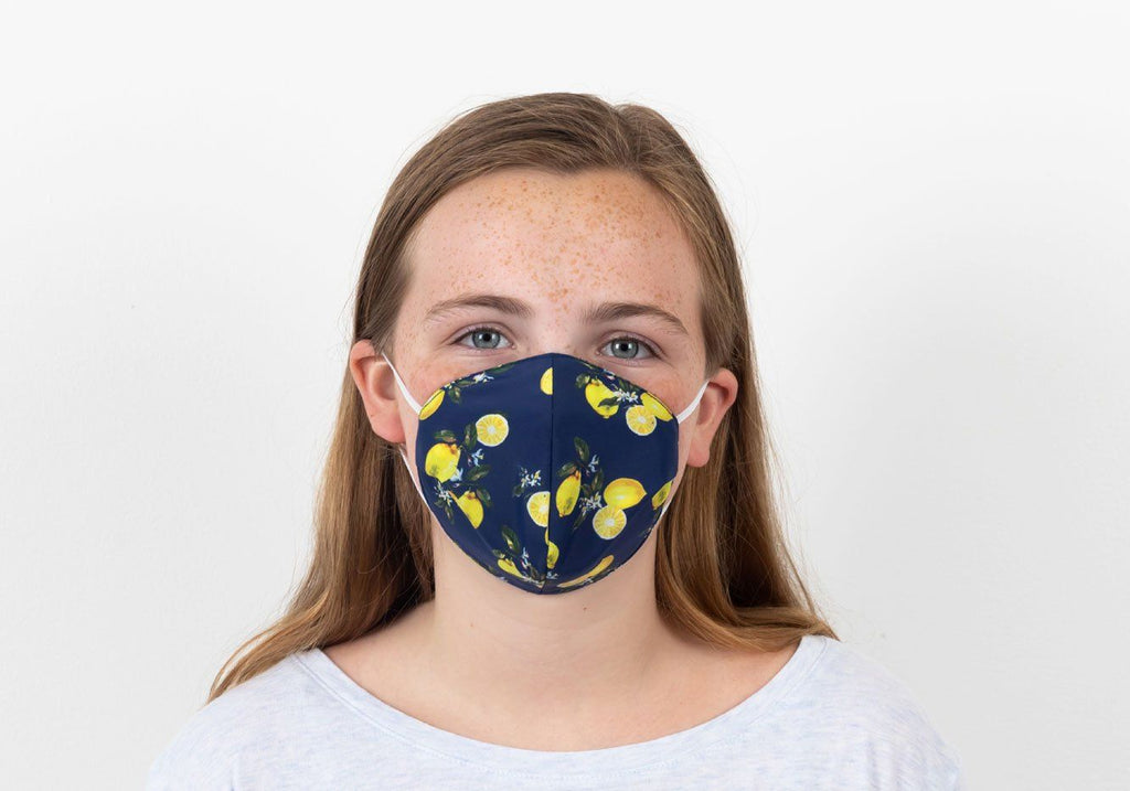The Children's Lemon Print 2-Layer Cone Shape Mask Mask- Ledbury