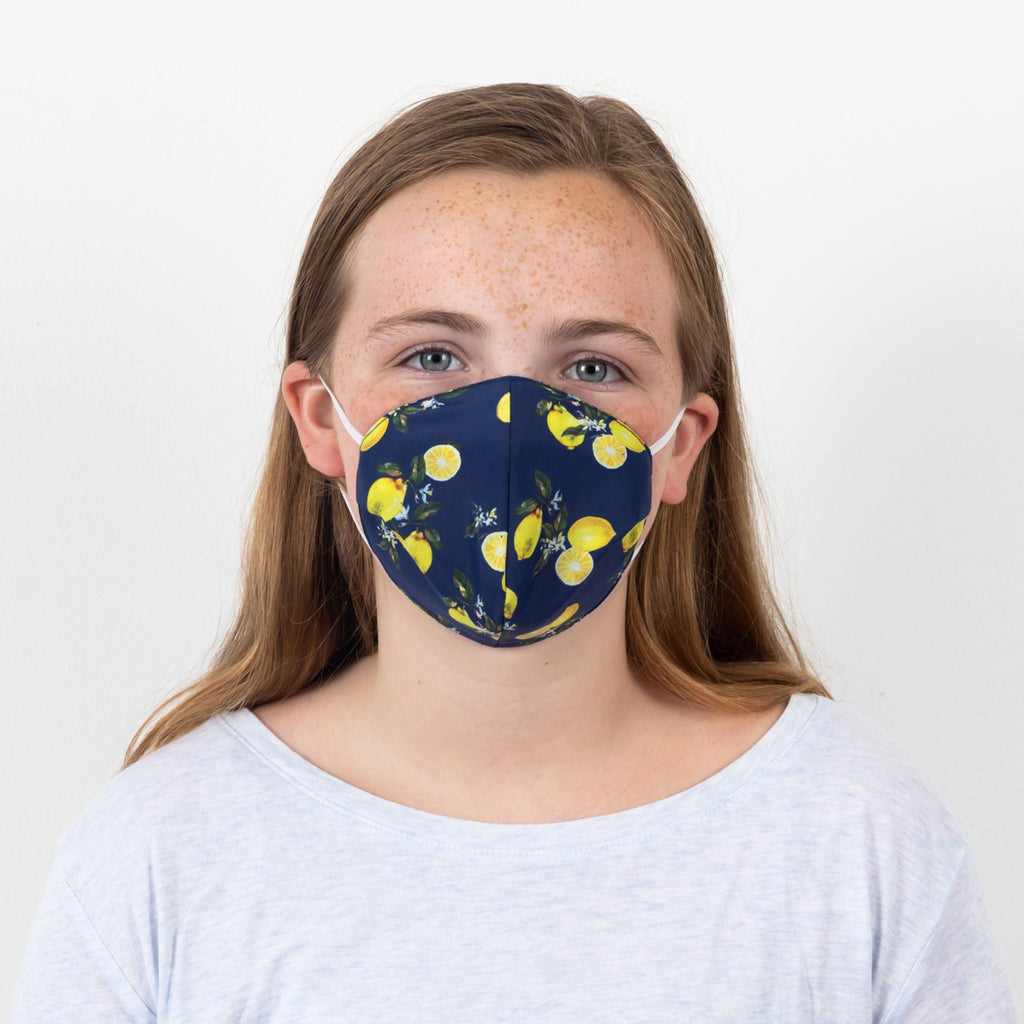 The Children's Lemon Print 2-Layer Cone Shape Mask Mask- Ledbury