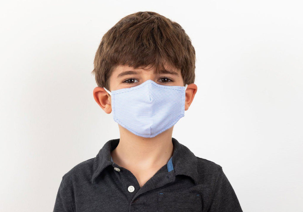 The Blue Children's Kent Trio 3-Layer Antibacterial Cotton Mask 3-Pack Mask- Ledbury