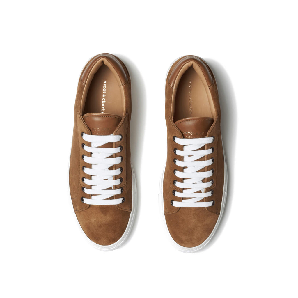 Ascot X Charlie Tan Suede Lione Sneakers Footwear- Ledbury
