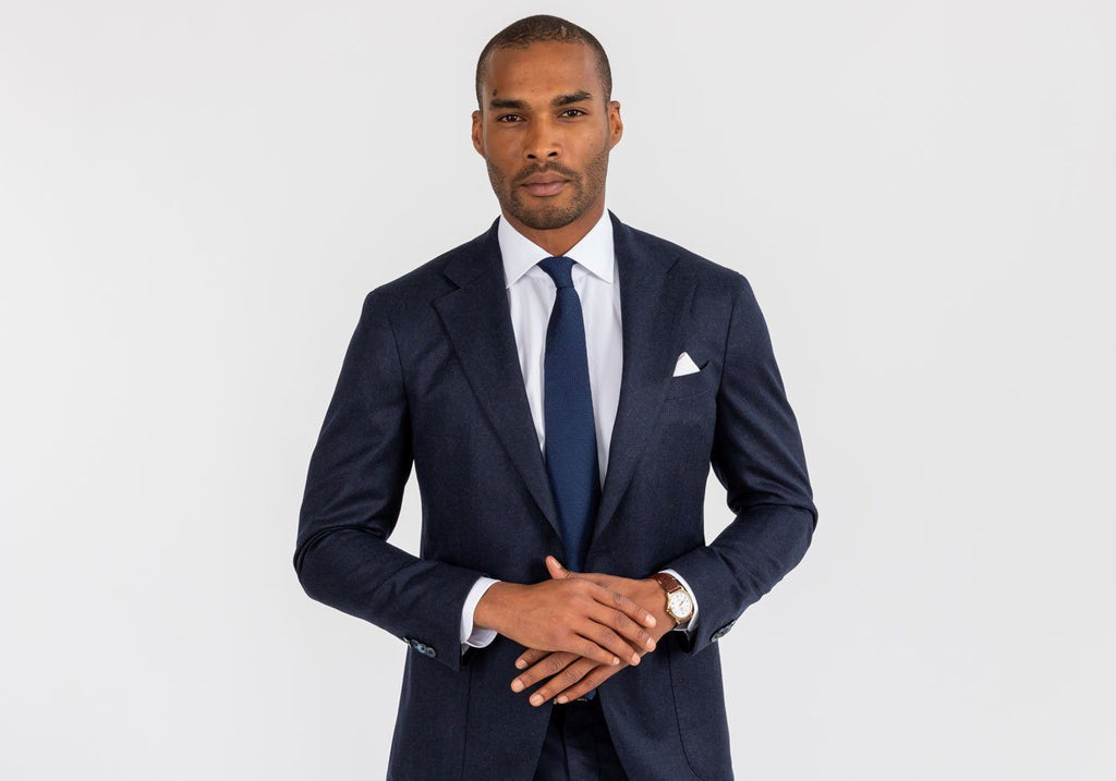 The White Italian-woven Astor Poplin Dress Shirt Dress Shirt- Ledbury