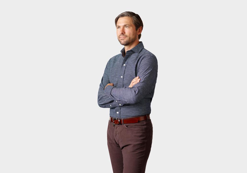 The Blue Danvers Casual Shirt Casual Shirt- Ledbury