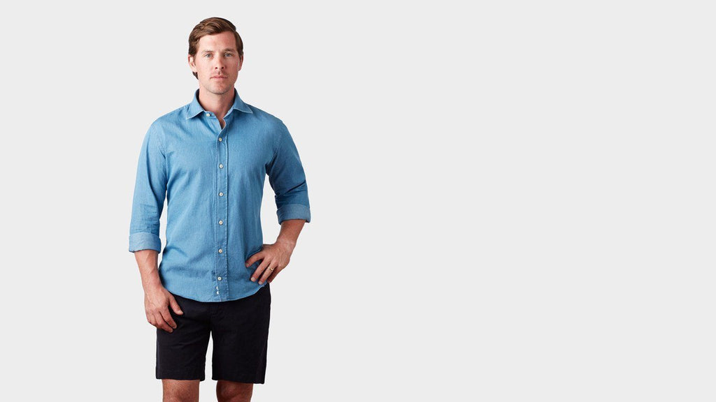 The Bowen Denim Slim Casual Shirt Casual Shirt- Ledbury