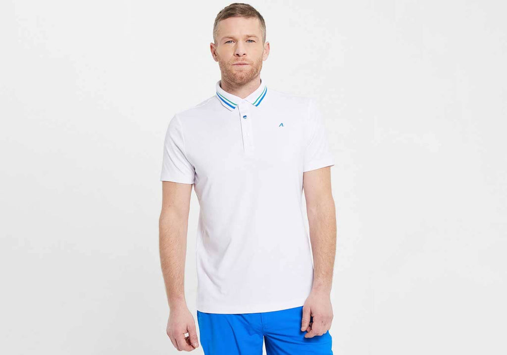 Redvanly Cadman Polo in Bright White Polo- Ledbury