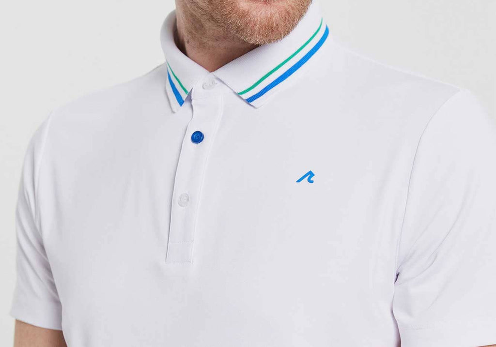Redvanly Cadman Polo in Bright White Polo- Ledbury