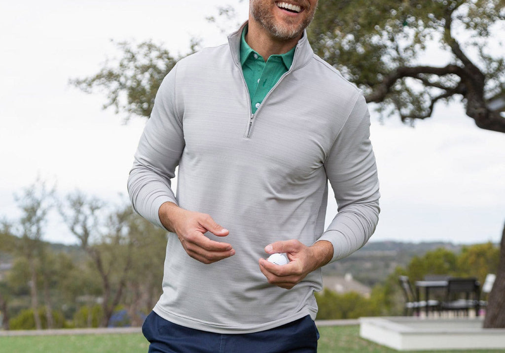 Criquet Heather Gray Performance Pullover Pullover- Ledbury