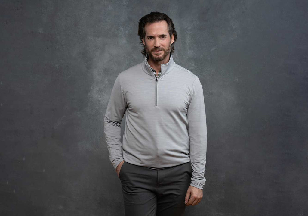 Criquet Heather Gray Performance Pullover Pullover- Ledbury