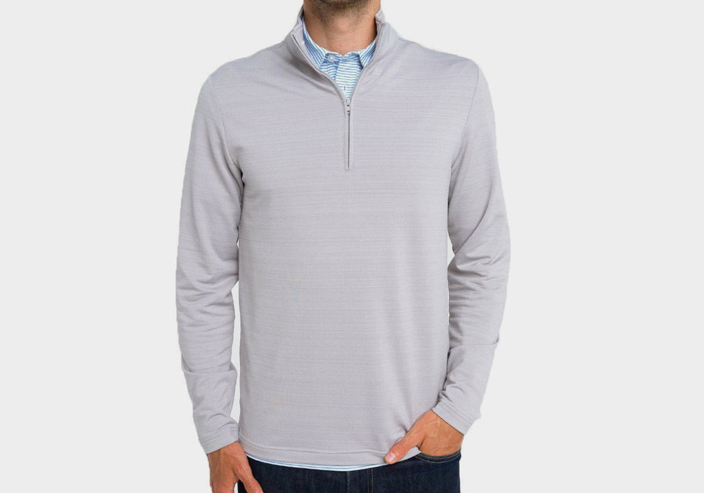 Criquet Heather Gray Performance Pullover Pullover- Ledbury