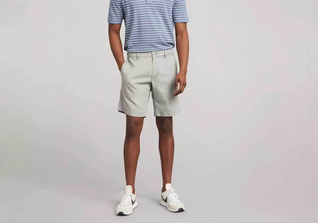 Faherty Fog Grey Island Life Short 8" Shorts- Ledbury