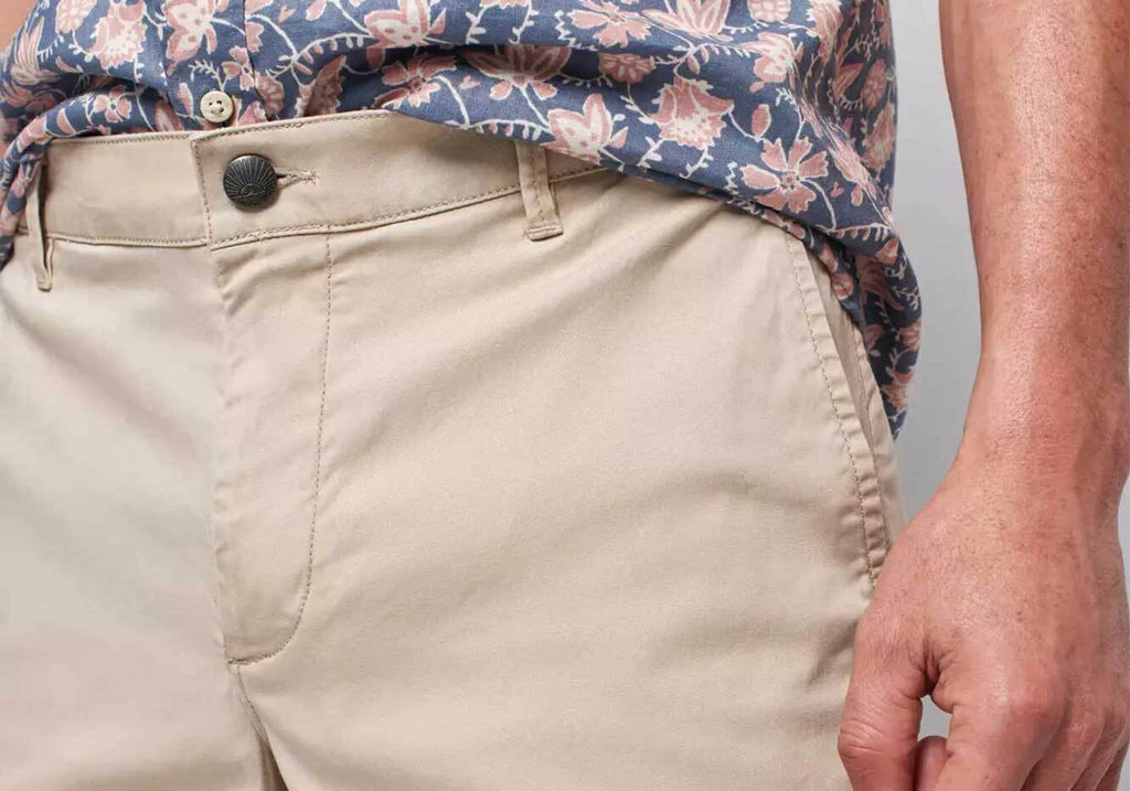Faherty Khaki Island Life Short 8" Shorts- Ledbury