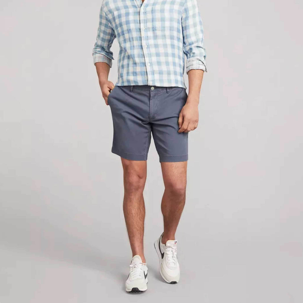 Faherty Vintage Navy Island Life Short 8" Shorts- Ledbury