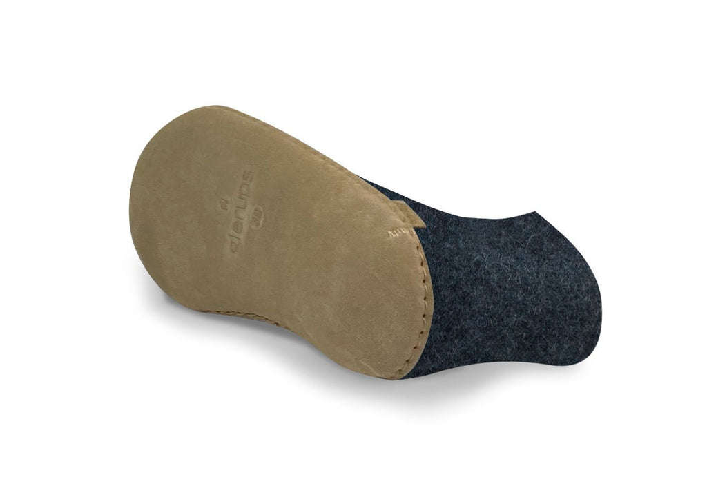 Glerups Denim Boot with Leather Sole Slipper Footwear- Ledbury