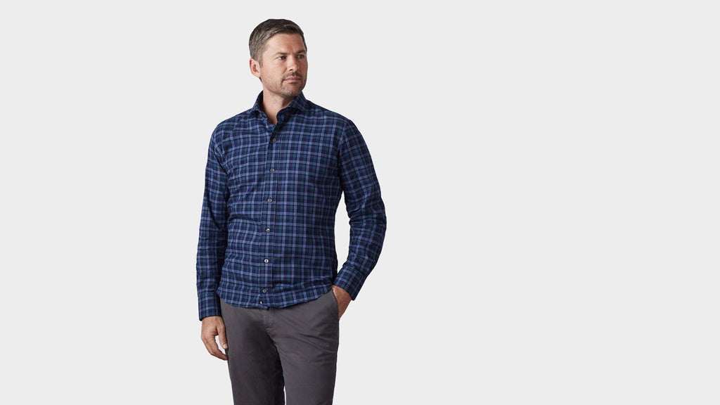 The Blue Goode Plaid Casual Shirt Casual Shirt- Ledbury