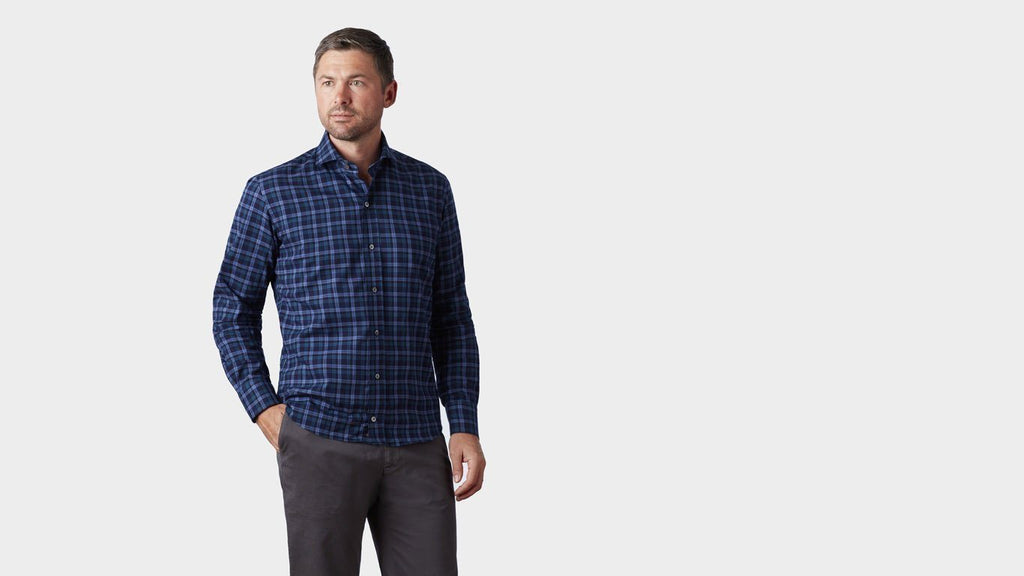 The Blue Goode Plaid Casual Shirt Casual Shirt- Ledbury