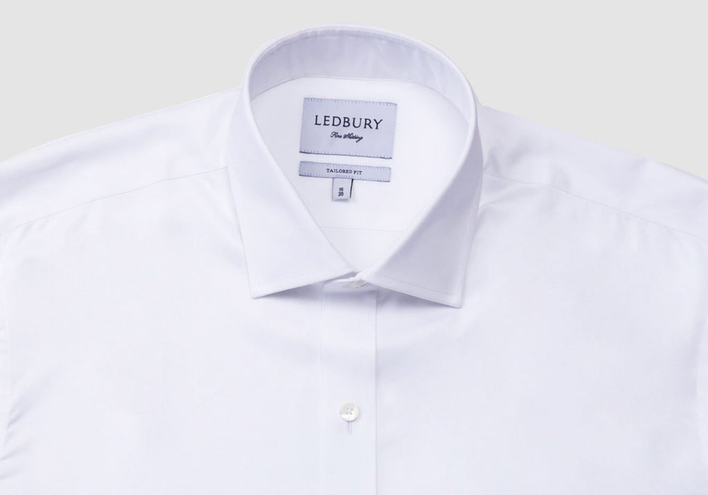 The White Hinesley Light Twill Dress Shirt Dress Shirt- Ledbury