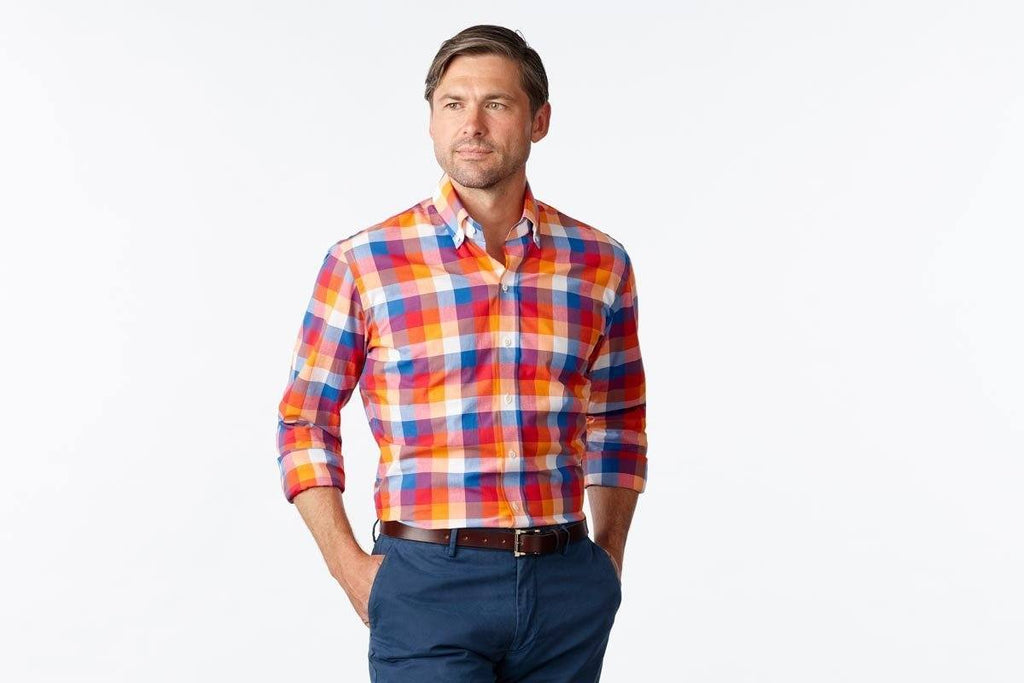 The Blue Ingold Gingham Casual Shirt Casual Shirt- Ledbury